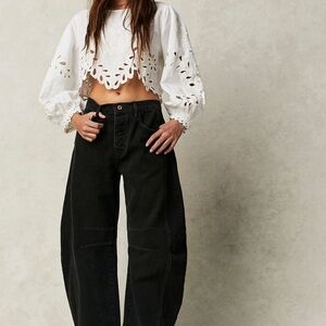 Free people barrel jeans